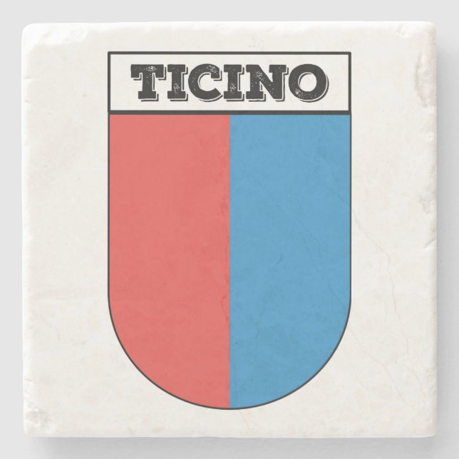Tessin, Wappen. Kantone Schweiz Steinuntersetzer (Vorderseite)