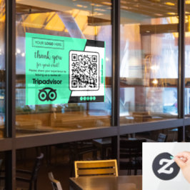 Test-Anfrage für Trustpilot mit Scannable QR-Code Fensteraufkleber