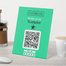 Test-Anfrage für Trustpilot mit Scannable QR-Code