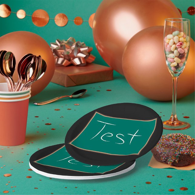 Test Chalkboard School Pappteller (Von Creator hochgeladen)