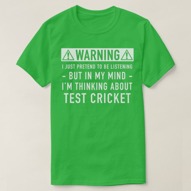 Test Cricket Gift Classic TShirt (Design vorne)