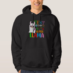 Test Day No Prob Llama Llama Sonnenbrille Test D Hoodie