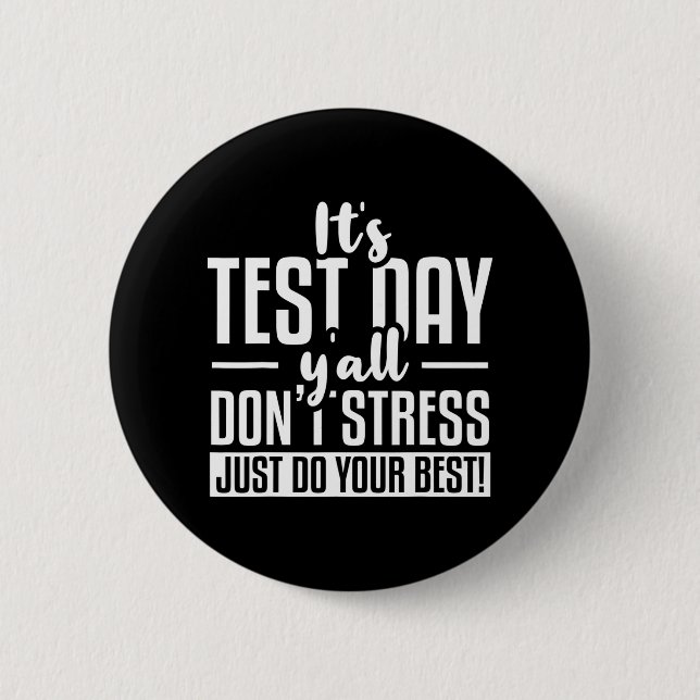Test Day School Examination Button (Vorderseite)