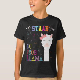 Test Day Squad No Prob-llama Llama Lehrer Student T-Shirt
