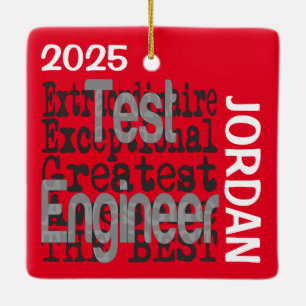 Test Engineer Extraordinaire CUSTOM Keramikornament