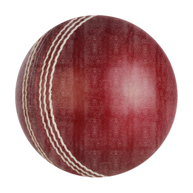 Test Match Red Cricket Ball Schneidebrett (Vorderseite)