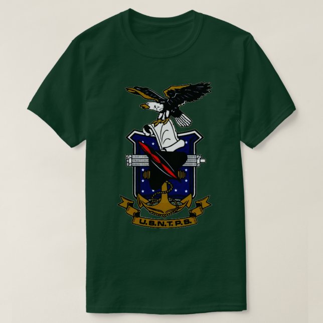 Test Pilot School USNTPS Wappen  T-Shirt (Design vorne)