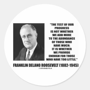 Test unseres Fortschritts fügen liefern genügend Runder Aufkleber