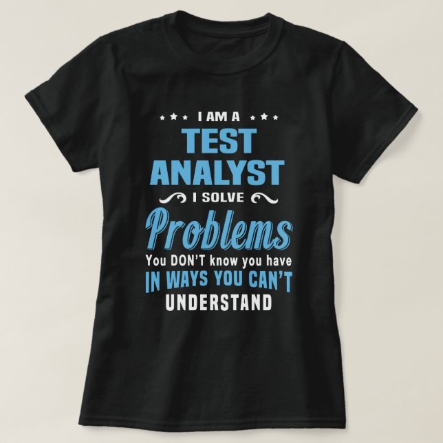 Testanalytiker T-Shirt (Design vorne)
