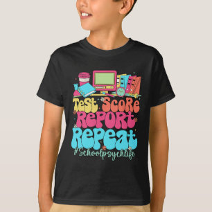 Testbericht wiederholen Zurück zur Schule Schulpsy T-Shirt