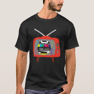 Testbild auf TV-Retro-Farbfernsehübertragung en T-Shirt