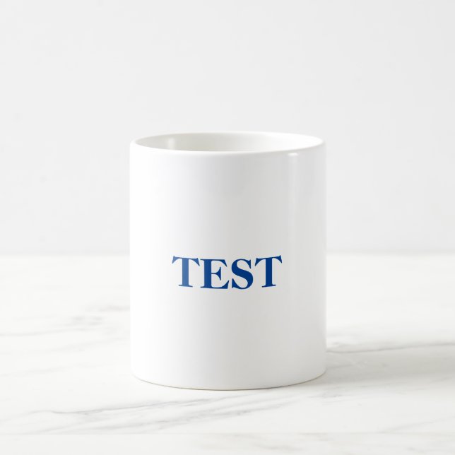 Testblaue Tasse (Mittel)