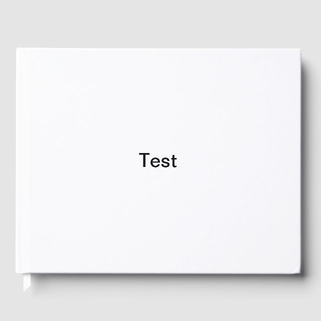 Testbuch Gästebuch (Vorderseite)