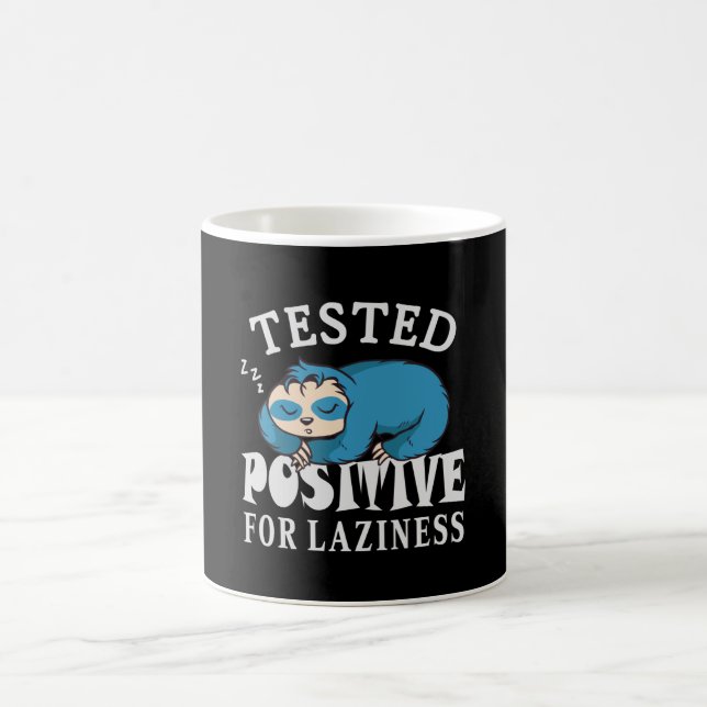 Tested positiv for laziness Sloth Kaffeetasse (Mittel)