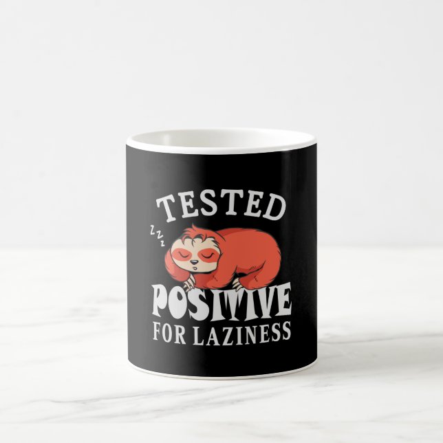 Tested positiv for laziness Sloth Kaffeetasse (Mittel)