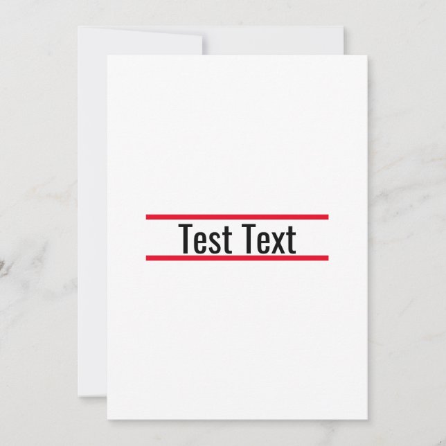 Testeinladung Einladung (Vorderseite)