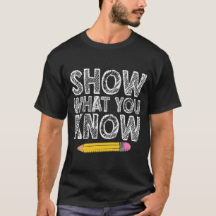 Testen des Tages Kunst für Männer Lehrerprüfung T-Shirt
