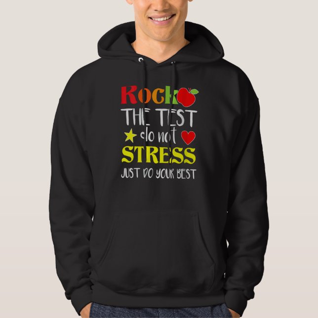 Testen des Testlehrers am Testtag Hoodie (Vorderseite)