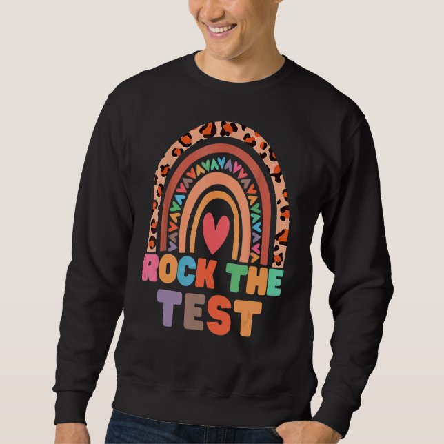 Testen des Testlehrers am Testtag Sweatshirt (Vorderseite)