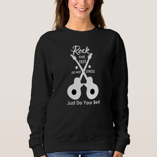 Testen des Testlehrers am Testtag Sweatshirt (Vorderseite)