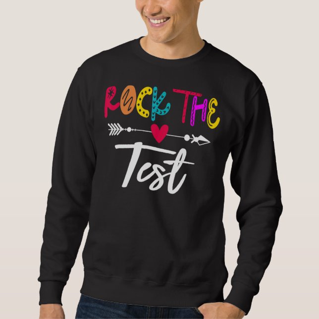 Testen des Testlehrers am Testtag Sweatshirt (Vorderseite)
