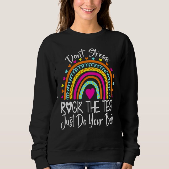 Testen des Testlehrers am Testtag Sweatshirt (Vorderseite)