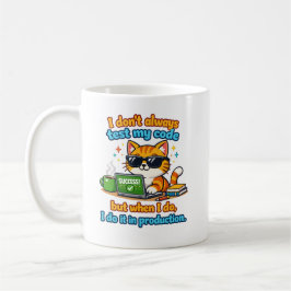 Testen in der Produktion Kaffeetasse