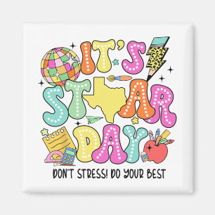 Testen Retro Es ist Sternentag keine Stress tun Ih Magnet