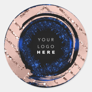 Testen Sie den Blue RoyalTester-Beispielcontainer  Runder Aufkleber