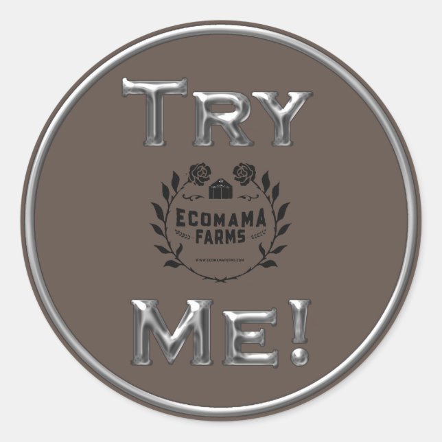 Testen Sie den Silver Product Tester-Beispielconta Runder Aufkleber (Vorderseite)
