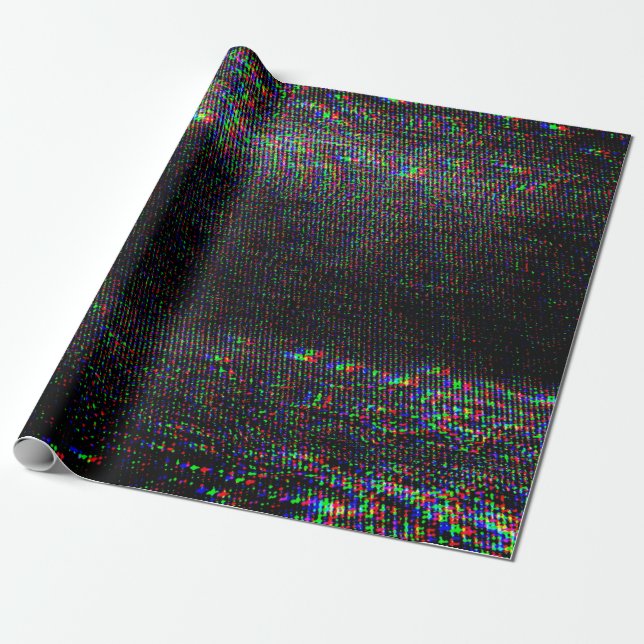 Testen Sie Glitch Textur. Geschenkpapier (Ungerollt)
