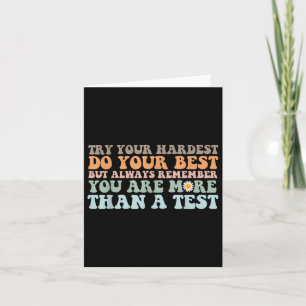 Testen Sie Ihren härtesten Testtag, den Sie Got ha Karte