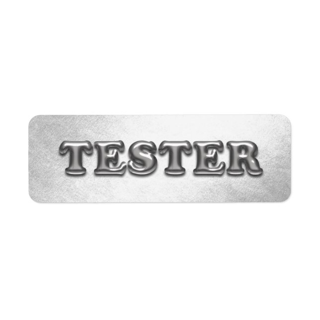 Testen Sie Me Silver Gray 3D Tester Sample Contane (Vorne)