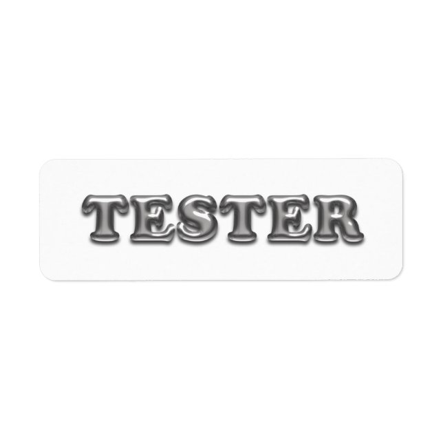 Testen Sie Me White Gray 3D Tester Sample Contaner (Vorne)