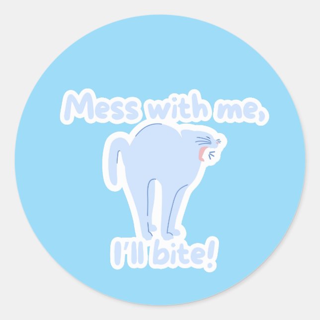 Testen Sie meine Gesetze nicht - Runder Aufkleber (Vorderseite)