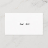 Testen Sie Visitenkarten