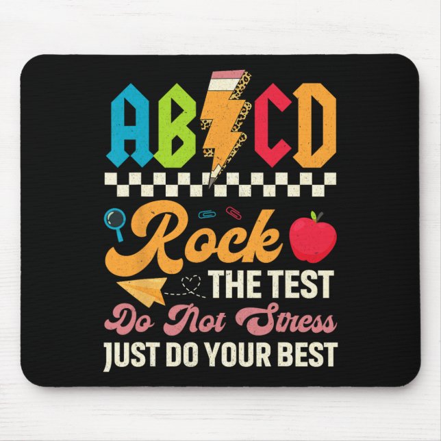 Testen von ABCD-Tests als Testlehrer Mousepad (Vorne)