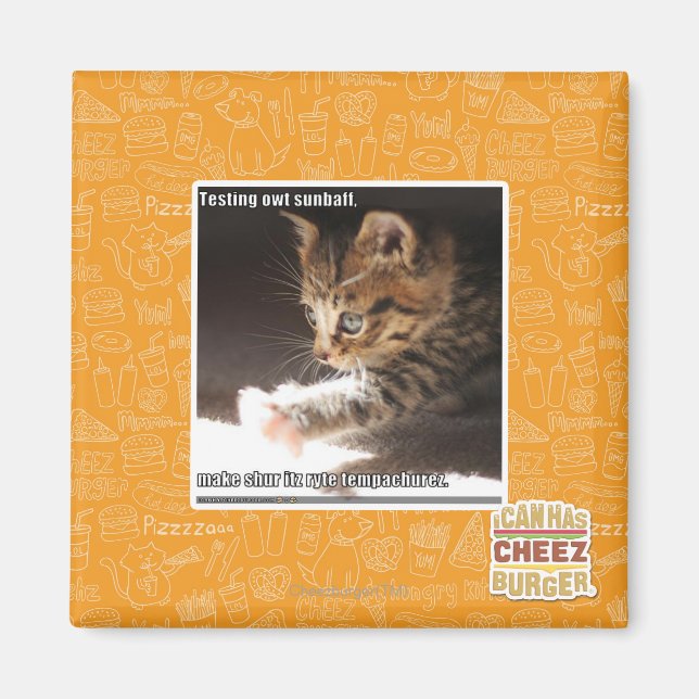 Testen von Sonnen Magnet (Vorne)