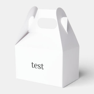 Testfavorisierungsbox Geschenkschachtel