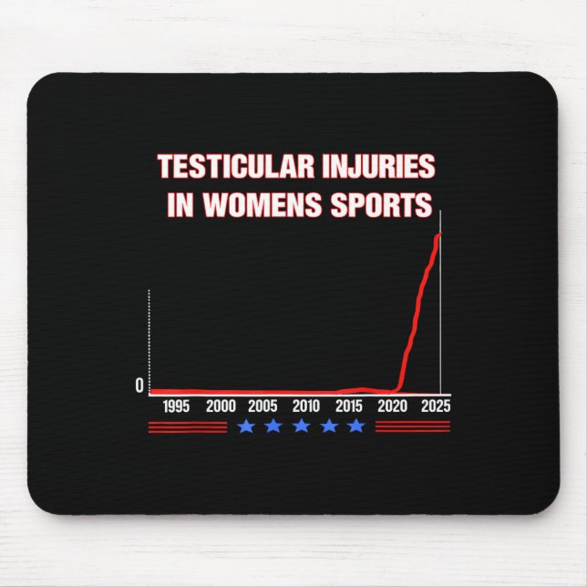 Testicular Injuries In Womens Srts Funny Saying Me Mousepad (Vorne)