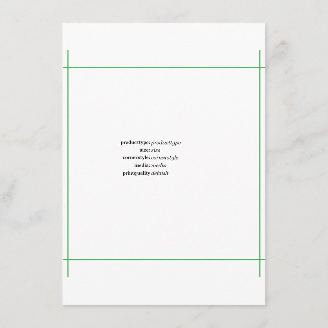 TestingPage Hinweiskarte (Vorderseite)