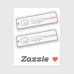 Testkit stupidity Covid 19 Coronavirus Corona Viru Aufkleber