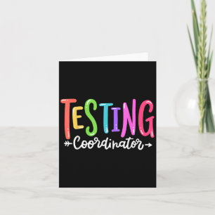 Testkoordinator Testtag-Prüfungsmotivations-Squad Karte