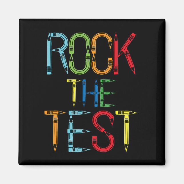 Testlehrer Testtag Funny Testday Teache Magnet (Vorne)