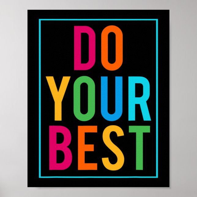 Testmodus am Lehrer Staat Testideen Schoo Poster (Vorne)