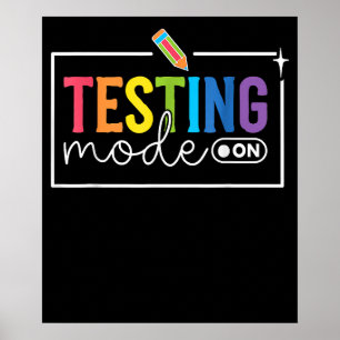 Testmodus beim Testen des Motivierend Lehrers Poster
