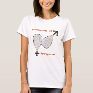 Testosteron gewinnt Racquetball T-Shirt