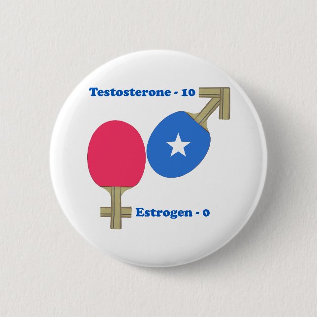 Testosteron-Klingeln Pong Button (Vorderseite)