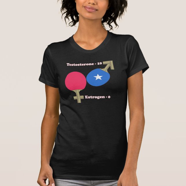 Testosteron-Klingeln Pong T-Shirt (Vorderseite)