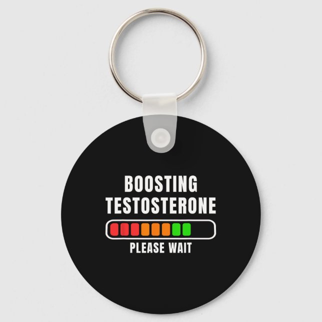 Testosteron-Ladevorgang steigern  Schlüsselanhänger (Vorderseite)